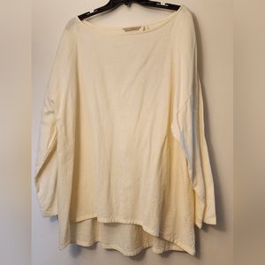 Soft Surroundings Cream Colored Shirt